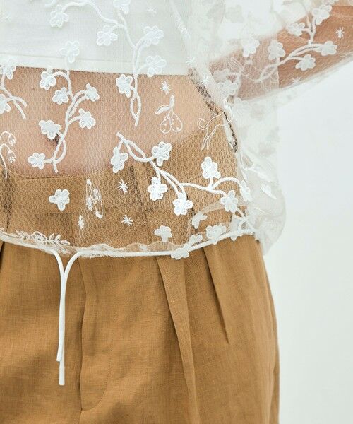 TOMORROWLAND / トゥモローランド シャツ・ブラウス | edition pourell トリコット エンブロイダリートップス | 詳細7