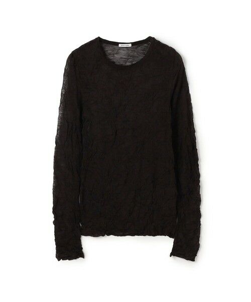 TOMORROWLAND / トゥモローランド ニット・セーター | プリーツニット プルオーバー（49 ダークブラウン）