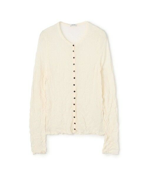 TOMORROWLAND / トゥモローランド カーディガン・ボレロ | プリーツニット カーディガン（11 ホワイト）