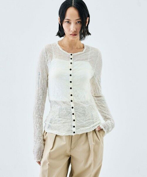 TOMORROWLAND / トゥモローランド カーディガン・ボレロ | プリーツニット カーディガン | 詳細2