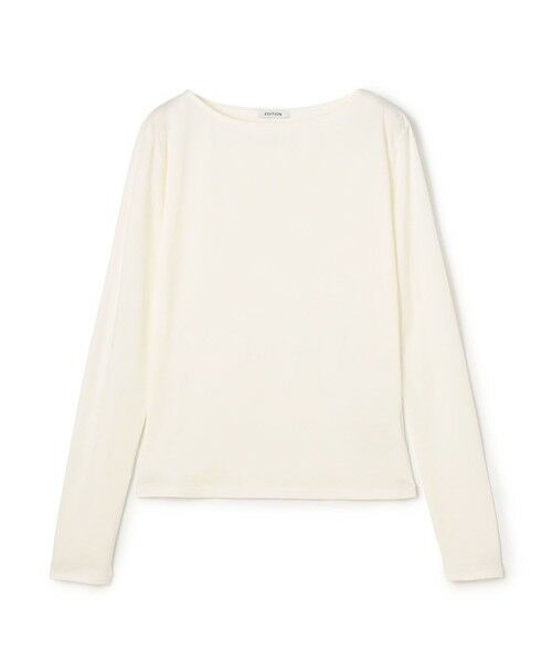 TOMORROWLAND / トゥモローランド Tシャツ | コットンストレッチ プルオーバー（11 ホワイト）