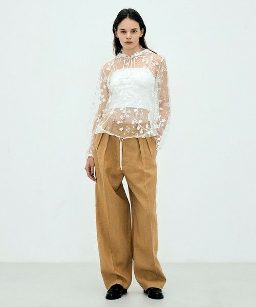 TOMORROWLAND / トゥモローランド その他パンツ | edition pourell リネン タックパンツ | 詳細1