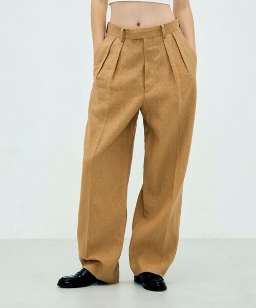 TOMORROWLAND / トゥモローランド その他パンツ | edition pourell リネン タックパンツ | 詳細2