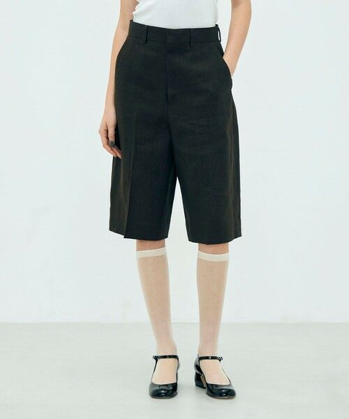 TOMORROWLAND / トゥモローランド ショート・ハーフ・半端丈パンツ | edition pourell リネン タックショートパンツ | 詳細2