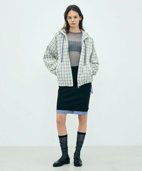 TOMORROWLAND / トゥモローランド ブルゾン | edition pourell Super 120'sトロチェック フーデットブルゾン | 詳細1