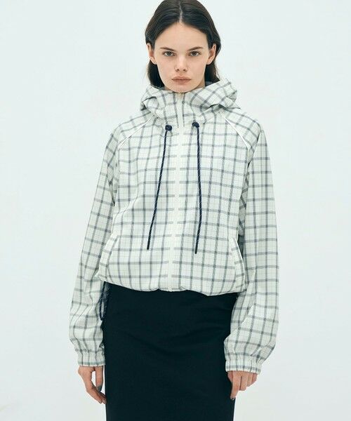 TOMORROWLAND / トゥモローランド ブルゾン | edition pourell Super 120'sトロチェック フーデットブルゾン | 詳細2