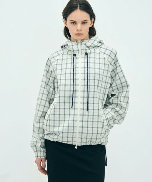 TOMORROWLAND / トゥモローランド ブルゾン | edition pourell Super 120'sトロチェック フーデットブルゾン | 詳細3