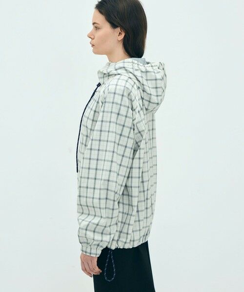 TOMORROWLAND / トゥモローランド ブルゾン | edition pourell Super 120'sトロチェック フーデットブルゾン | 詳細4