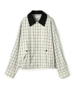 TOMORROWLAND / トゥモローランド ブルゾン | edition pourell Super 120'sトロチェック コットンカラーブルゾン