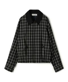 TOMORROWLAND / トゥモローランド ブルゾン | edition pourell Super 120'sトロチェック コットンカラーブルゾン