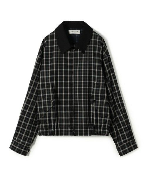 TOMORROWLAND / トゥモローランド ブルゾン | edition pourell Super 120'sトロチェック コットンカラーブルゾン（18 ブラック系）