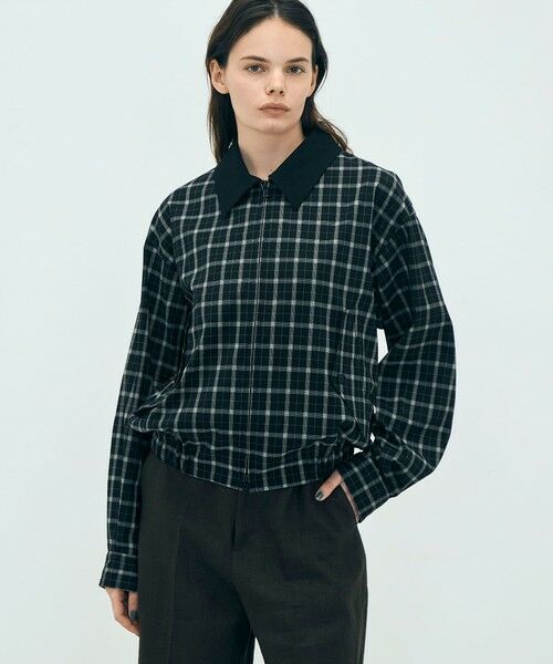 TOMORROWLAND / トゥモローランド ブルゾン | edition pourell Super 120'sトロチェック コットンカラーブルゾン | 詳細2