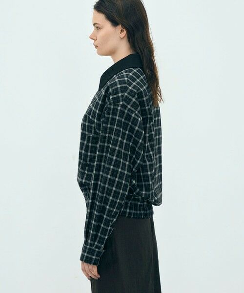 TOMORROWLAND / トゥモローランド ブルゾン | edition pourell Super 120'sトロチェック コットンカラーブルゾン | 詳細3