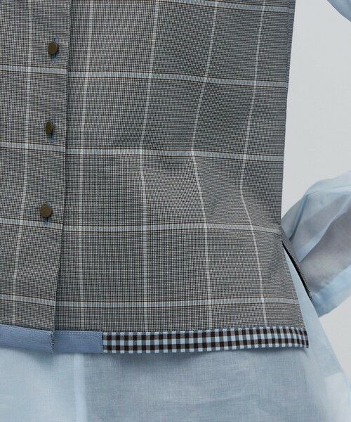 TOMORROWLAND / トゥモローランド ベスト | ダブルフェイスチェック ベスト | 詳細7