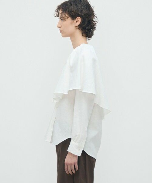 TOMORROWLAND / トゥモローランド シャツ・ブラウス | 【WEB先行予約】リネンローン ラッフルカラーシャツ | 詳細3