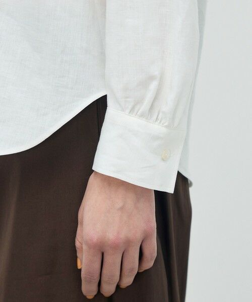 TOMORROWLAND / トゥモローランド シャツ・ブラウス | 【WEB先行予約】リネンローン ラッフルカラーシャツ | 詳細7
