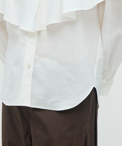 TOMORROWLAND / トゥモローランド シャツ・ブラウス | 【WEB先行予約】リネンローン ラッフルカラーシャツ | 詳細8