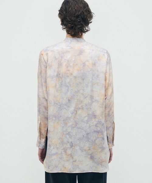 TOMORROWLAND / トゥモローランド シャツ・ブラウス | 【WEB先行予約】キュプラシルク バンドカラーコンビシャツ | 詳細4