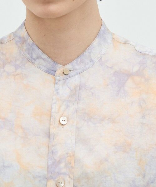 TOMORROWLAND / トゥモローランド シャツ・ブラウス | 【WEB先行予約】キュプラシルク バンドカラーコンビシャツ | 詳細5