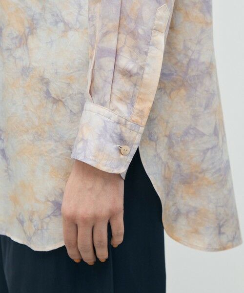 TOMORROWLAND / トゥモローランド シャツ・ブラウス | 【WEB先行予約】キュプラシルク バンドカラーコンビシャツ | 詳細7