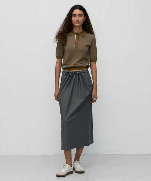 TOMORROWLAND / トゥモローランド ロング・マキシ丈スカート | ウールトロピカル ギャザースカート | 詳細1