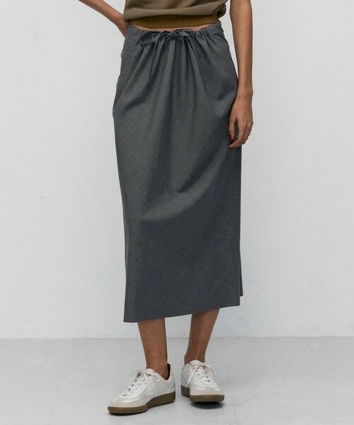 TOMORROWLAND / トゥモローランド ロング・マキシ丈スカート | ウールトロピカル ギャザースカート | 詳細2