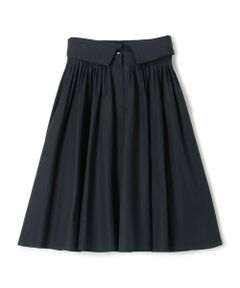 TOMORROWLAND / トゥモローランド ミニ・ひざ丈スカート | 【WEB先行予約】コットンタイプライター ウエストタックスカート