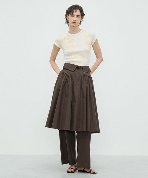 TOMORROWLAND / トゥモローランド ミニ・ひざ丈スカート | 【WEB先行予約】コットンタイプライター ウエストタックスカート | 詳細2