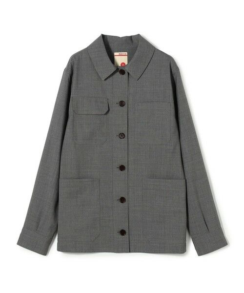 TOMORROWLAND / トゥモローランド その他アウター | ウールトロピカル シャツジャケット（15 グレー）