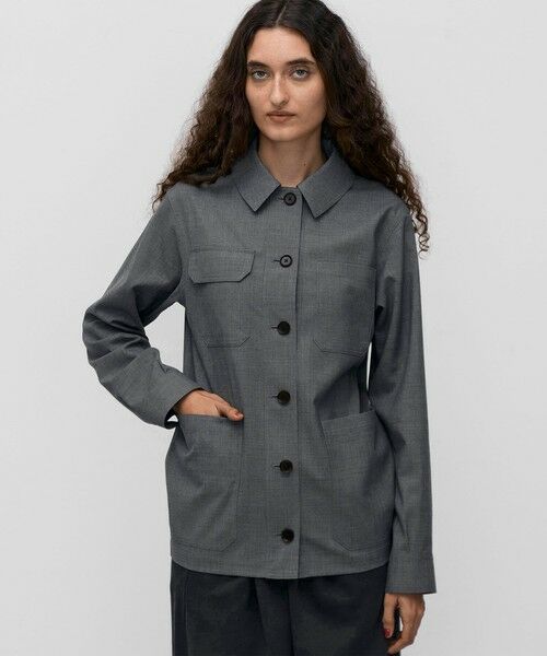 TOMORROWLAND / トゥモローランド その他アウター | ウールトロピカル シャツジャケット | 詳細2