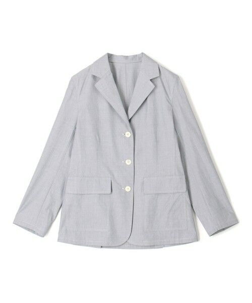 TOMORROWLAND / トゥモローランド テーラードジャケット | 【WEB先行予約】ヘアライン スリーボタンジャケット（15 グレー）