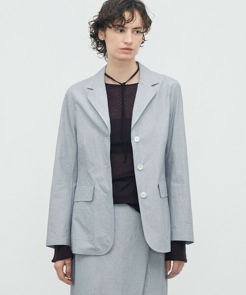 TOMORROWLAND / トゥモローランド テーラードジャケット | 【WEB先行予約】ヘアライン スリーボタンジャケット | 詳細2