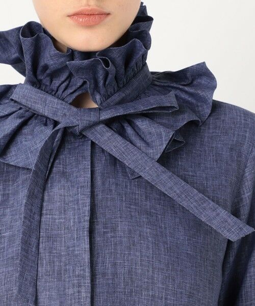 TOMORROWLAND / トゥモローランド シャツ・ブラウス | BOURRIENNE PASTEL リネン ラッフルカラーシャツ | 詳細5