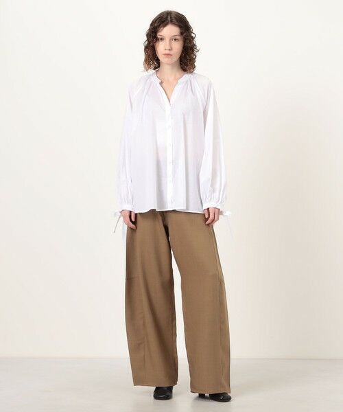 TOMORROWLAND / トゥモローランド シャツ・ブラウス | BOURRIENNE FLIRT コットン ギャザーブラウス | 詳細1