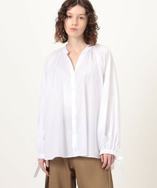 TOMORROWLAND / トゥモローランド シャツ・ブラウス | BOURRIENNE FLIRT コットン ギャザーブラウス | 詳細2