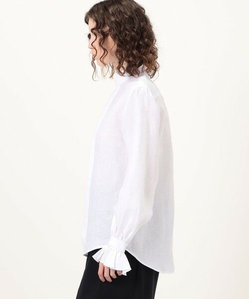 TOMORROWLAND / トゥモローランド シャツ・ブラウス | BOURRIENNE BOUDOIR リネン フリルシャツ | 詳細3