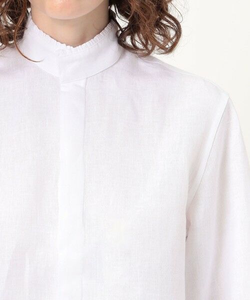 TOMORROWLAND / トゥモローランド シャツ・ブラウス | BOURRIENNE BOUDOIR リネン フリルシャツ | 詳細5