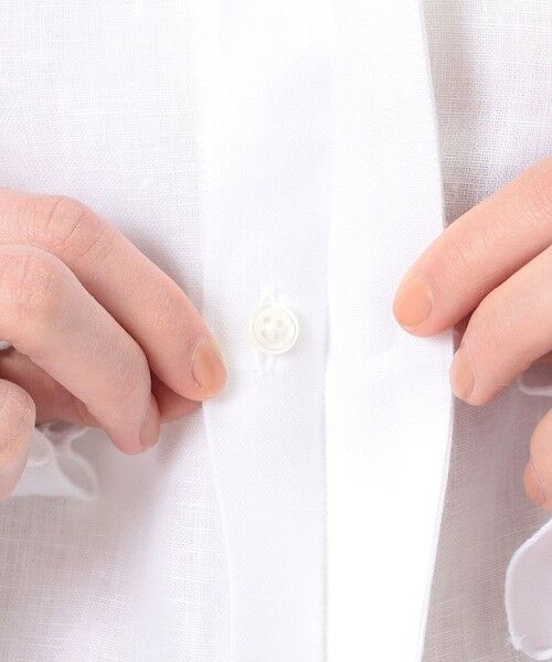 TOMORROWLAND / トゥモローランド シャツ・ブラウス | BOURRIENNE BOUDOIR リネン フリルシャツ | 詳細9