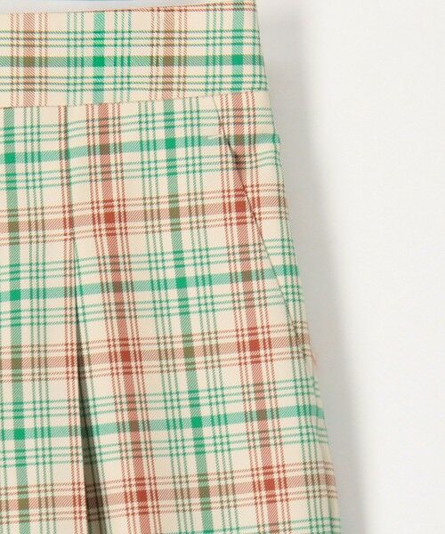 TOMORROWLAND / トゥモローランド その他パンツ | コットンポリエステルツイル チェックセミワイドパンツ | 詳細5