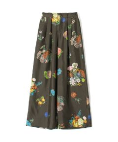 TOMORROWLAND / トゥモローランド その他パンツ | シルク BOUQUETプリント 2タックワイドパンツ