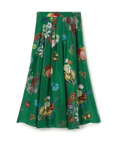 TOMORROWLAND / トゥモローランド ロング・マキシ丈スカート | シルク BOUQUETプリント フレアスカート