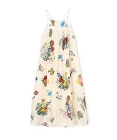 TOMORROWLAND / トゥモローランド ロング・マキシ丈ワンピース | シルク BOUQUETプリント キャミソールワンピース