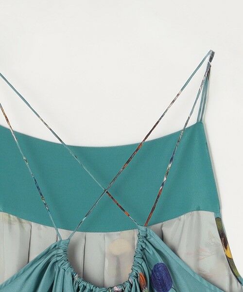 TOMORROWLAND / トゥモローランド ロング・マキシ丈ワンピース | シルク BOUQUETプリント キャミソールワンピース | 詳細4