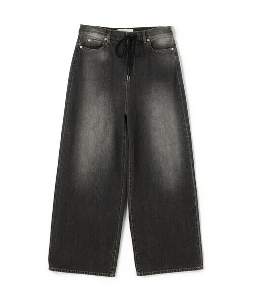 TOMORROWLAND / トゥモローランド デニムパンツ | ブラックデニム ドローコードパンツ（17 チャコールグレー）