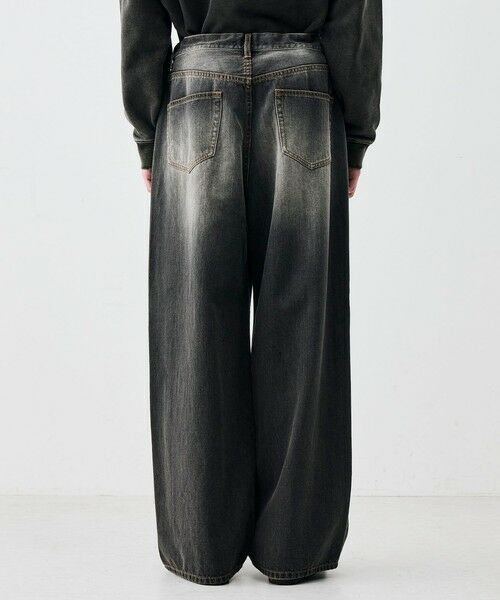 TOMORROWLAND / トゥモローランド デニムパンツ | ブラックデニム ドローコードパンツ | 詳細4