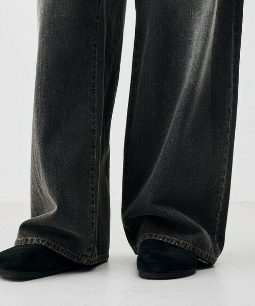 TOMORROWLAND / トゥモローランド デニムパンツ | ブラックデニム ドローコードパンツ | 詳細8