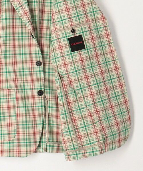 TOMORROWLAND / トゥモローランド テーラードジャケット | ポリエステルコットン チェックテーラードジャケット | 詳細5
