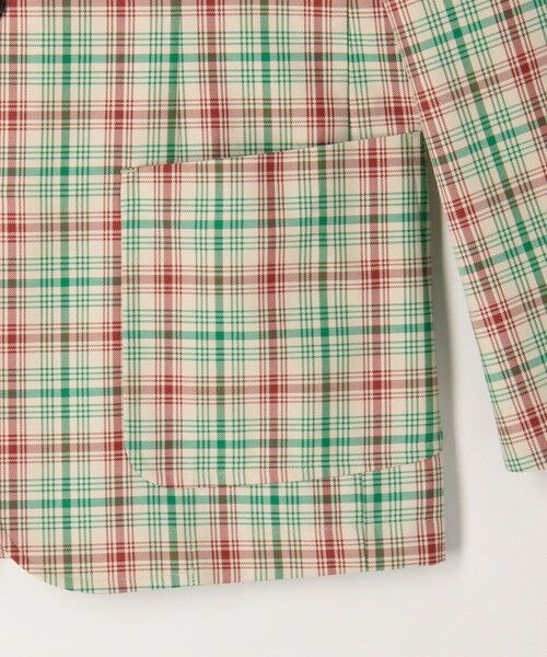 TOMORROWLAND / トゥモローランド テーラードジャケット | ポリエステルコットン チェックテーラードジャケット | 詳細7