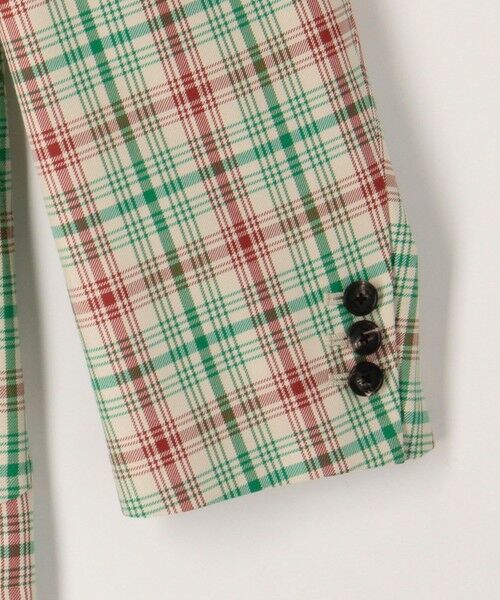 TOMORROWLAND / トゥモローランド テーラードジャケット | ポリエステルコットン チェックテーラードジャケット | 詳細9