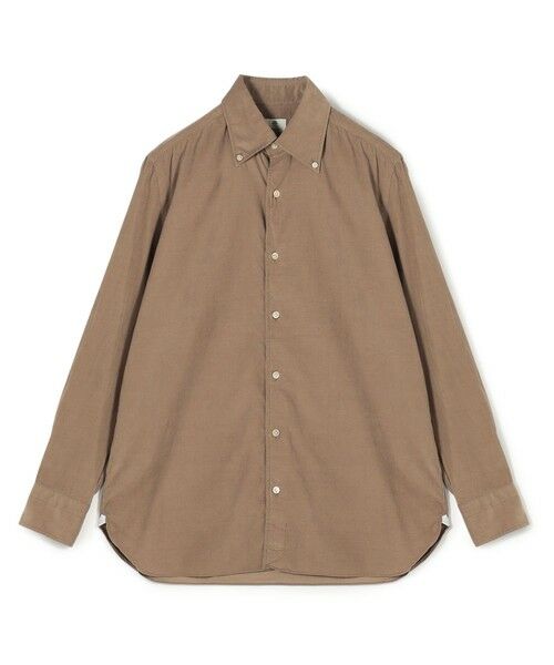 TOMORROWLAND / トゥモローランド シャツ・ブラウス | 【別注】LUIGI BORRELLI GABLE コットンコーデュロイ ボタンダウンシャツ（45 ライトブラウン）